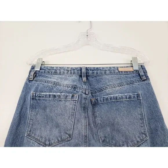 Blank NYC The Madison Crop High Rise Jeans 28 Distressed Cottagecore Festival - Picture 5 of 10